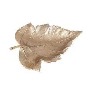 ถาดเสิร์ฟอาหารโลหะสำเร็จรูปแบบโบราณงานทำมือถาดเสิร์ฟอาหารดีไซน์รูปใบไม้ไม่เหมือนใคร - Product Image 3