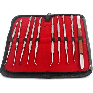 Kit de 10 outils de sculpture dentaire en cire, spatules, couteaux à plâtre, pratiques et polyvalents, pour le blanchiment des dents, instruments de dentisterie - Product Image 2