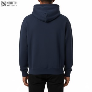 Sudadera con Capucha de Felpa de Lujo, Estilo Invernal 2025, 500gsm, Personalizada, Poliéster/Algodón, con Diseño de Bolsillo con Patrón Sólido en Relieve, de Secado Rápido - Product Image 2