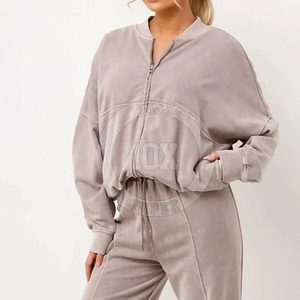 Wholesale Custom Women Acid Wash <b>Tracksuits</b> High Quality Custom Made Women Acid Wash <b>Tracksuits</b> - Product Image 5