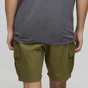 Pantalones cortos chinos OEM al por mayor para hombre, ropa informal sostenible, material suave, pantalones cortos chinos anti pilling para hombre con logotipo personalizado - Product Image 5