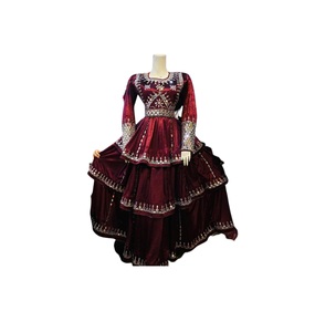 Vintage Ethnic Kuchi Dresses From Afghanistan/Pakistan Traditional Party Wear with Vibrant Colors and Lace Decoration - Product Image 6