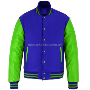2026 OEM Hot Stand Collar Wool Sleeves Varsity <b>Jacket</b> <b>Men's</b> 100% High Quality Low MOQ Heated Fashion <b>Jackets</b> - Product Image 1