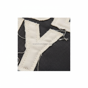 Customisable Unisex Winter Zip-Up Hoodie Digital Printing Badge Tassel Latest Design Distressed 3D Embroidery <b>Sun</b> Fade Oversized - Product Image 3