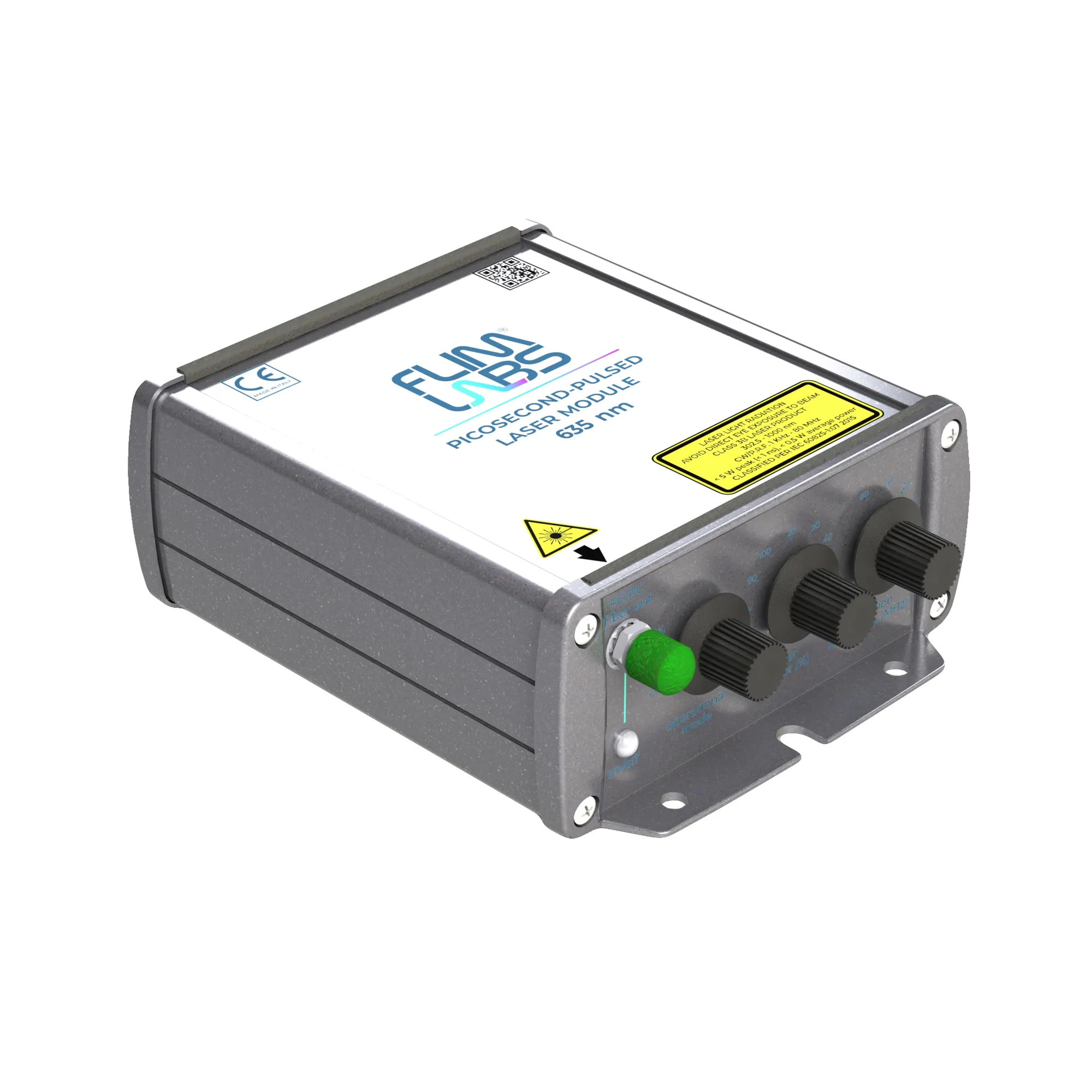 635 nm Fiber Coupled Picosecond Pulsed Laser Module Time Resolved Fluorescence Spectroscopy TCSPC