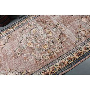 Alfombra Turca Vintage Beige Azul 5,2 X 8.5ft Felpa Hecha A Mano Estilo Tabriz Patchwork Rectángulo Pasillo Patrón Lana Poliéster Látex - Product Image 5