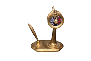 Portalápices Decorativo de Metal, Estilo Moderno, Diseño Náutico, Latón Marino, Hecho a Mano, Bañado en Oro, Redondo - Product Image 4