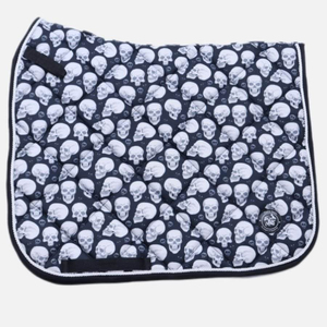 Manta de Silla de Montar Personalizada Premium con Diseño de Calavera de Halloween, Impresa en 3D por Sublimación, para Equitación, Suministros Ecuestres - Product Image 4