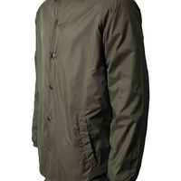 Blouson COACH pour homme en toile enduite, coupe-vent, respirant, écologique, style streetwear décontracté, léger