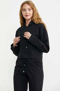 Nouvel ensemble décontracté streetwear pour femme, en molleton 100 % coton, écologique, avec cordon de serrage, couleur unie, idéal pour l'hiver - Product Image 5
