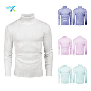 Suéter ajustado con cuello redondo para hombre, Jersey de punto ligero, Top informal suave y cálido de otoño con patrón Floral para hombre, ropa de moda - Product Image 2