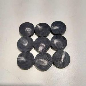 Boutons-pression en corne de buffle naturelle faits à la main, écologiques, de haute qualité, motif rond sans trou, fabricant indien de premier plan, noir - Product Image 2