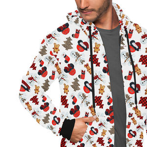 Venta al por mayor Sublimación Cremallera Sudaderas Personalizado All Over Print Poliéster Sudaderas con capucha Impresión vibrante Moda Streetwear Sudaderas con capucha - Product Image 6