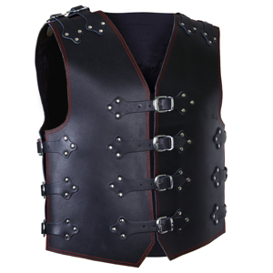 Chaleco de cuero de motorista de alta calidad personalizado a la moda elegante para hombre y mujer - Product Image 2