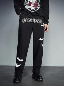 กางเกงแทร็คผ้าลูกฟูกผู้ชายแฟชั่นใหม่ เอวสูง ระบายอากาศ กันลม สไตล์ลำลอง สตรีทแวร์ คุณภาพสูง สีพื้น - Product Image 5