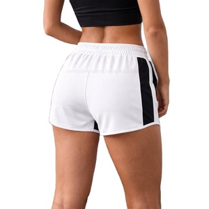 RTS Gym Shorts for Women 140gsm 100% Cotton High Breathable Comfortable <b>Elastic</b> Casual Bermuda Shorts | Samavia OEM Wholesale - Product Image 2