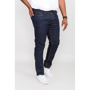 Pantalon en jean décontracté pour homme, coupe droite, taille mi-haute, respirant, écologique, séchage rapide, 100% coton - Product Image 2