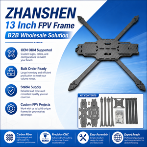 Ares 13 Inch Carbon Fiber FPV <b>Drone</b> Frame Kit for Long Range <b>Quadcopter</b> DIY Build - Product Image 5
