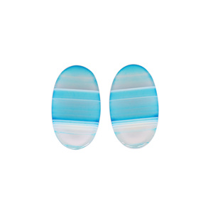 Piedras preciosas ovaladas sueltas ágata azul 53.15cts par lote de piedras preciosas para hacer joyas piedra para pendientes - Product Image 6