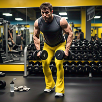 Entraînement Fitness Wear Flare Legging Hommes Haute Qualité Séchage Rapide Doux Compression Flare Pantalon Hommes
