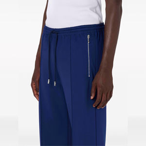 2024 pantalones de chándal acampanados informales de alta calidad personalizados al por mayor para hombre pantalones acampanados apilados Patchwork elástico medio recto - Product Image 2