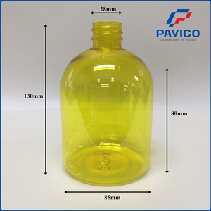 Botella de plástico PET de 500ml con bomba de loción Tamaño del cuello 28/410 para jabón líquido - Product Image 2