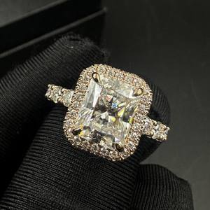 Igi certifié Hpht Cvd Lab cultivé Marquise coupe Moissanite 14k solide bague en or Rose éternité alliance femmes hommes 1.8-3mm - Product Image 1