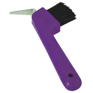 Brosse à sabots de meilleure qualité en plastique à prise facile avec brosse Outil de maréchal-ferrant Logo personnalisé médiator à sabot avec brosse OEM - Product Image 1