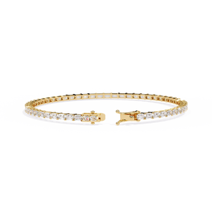 Fabulous 18K <b>Gold</b> Lab Grown Diamond Bracelet & <b>Bangle</b> - Product Image 4