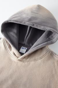 Sudadera con capucha lavada con ácido de algodón 100% de alta calidad High Street Series Washing Old Sweater Stone Washed Vintage Hoodies - Product Image 3