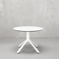 Socle de table basse en aluminium moulé sous pression, hauteur 50 cm, 4 pieds croisés, 4 pieds réglables, pour tables basses d'intérieur et d'extérieur