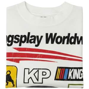 Camiseta de Hombre con Estampado de Logotipo en Toda la Superficie, Manga Corta, Algodón, Estilo Urbano, Vintage, Deportivo, Informal, para Uso Diario - Product Image 5