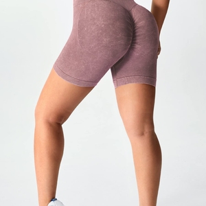 Shorts de yoga polyvalents taille haute, effet push-up, respirants, séchage rapide, en nylon et élasthanne - Product Image 5