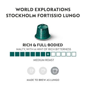 Capsules Nespresso Original Line, Stockholm Fortissio Lungo, Café Torréfié Foncé, 50 Capsules de Café - Product Image 6
