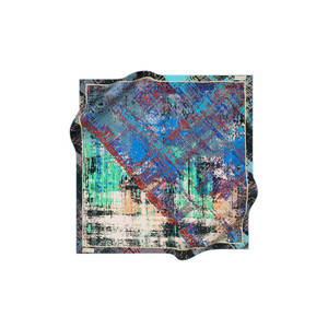 Vintage Designer Silk Twill Scarf-Leopard & Polka Dot Pattern - Product Image 1