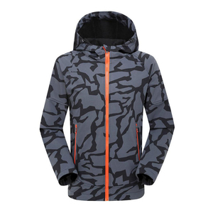 Custom Logo Men 100% Polyester Sports Outdoor Jacket Softshell Light Hiking Running Wear Zip up <b>Windbreaker</b> - Product Image 1