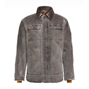 Bulk Quantity High Demanded Men Cotton <b>Canvas</b> <b>Jacket</b> / Cotton Made Men Full Sleeve <b>Canvas</b> <b>Jacket</b> - Product Image 3