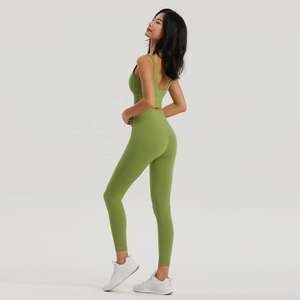 Nuevo estilo caliente Fitness personalizado y ropa activa Nuevo Spandex Poliéster Cintura alta Ropa de yoga Conjuntos de yoga sin costuras para mujeres - Product Image 2