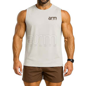 Camiseta sin mangas transpirable de secado rápido al por mayor Camiseta sin mangas de bajo precio Ropa de entrenamiento sin mangas Camiseta sin mangas para hombres - Product Image 1