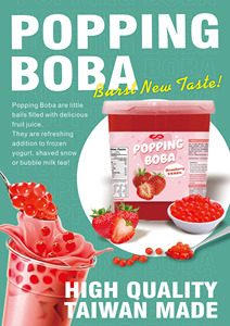 Made in Taiwan <b>Boba</b> Drink <b>Bubble</b> Tea Supplier Popping <b>Boba</b> in Bottle for Summer Cool Party - Product Image 6