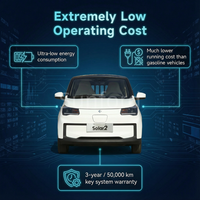 Solutions de transport solaire sur courte distance Quadricycle électrique compact Véhicule électrique pour les projets de mobilité urbaine