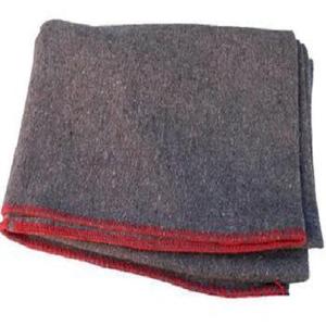 100% Pure Nouvelle Laine Polyester Fil Teint Épais Vert Olive Couverture Personnalisée 150x200cm - Product Image 2