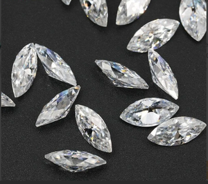 2,5*5mm moissanita piedra suelta GRA certificado Marquesa corte brillante diamante alternativa ética gema joyería - Product Image 4