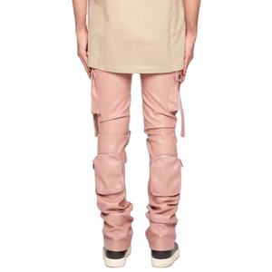 กางเกงวอร์มหนังสำหรับผู้ชายกางเกงสเวตเตอร์หนังสำหรับฤดูหนาว - Product Image 4