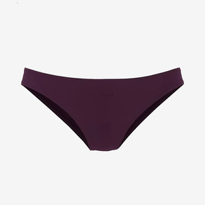 Ensemble bikini deux pièces violet pour femme, avec soutien-gorge push-up croisé à nouer et bas hipster, en Spandex et Nylon - Product Image 2