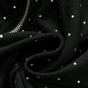 Sudadera con Capucha Personalizada Unisex 100% Algodón, Nueva Sudadera Lisa para Otoño e Invierno, Diseño con Estampado en Caliente, Adornada con Diamantes de Imitación para Hombre - Product Image 3