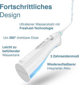 Hydropulseur AquaSonic - Hydropulseur sans fil rechargeable portable pour le nettoyage des dents - Utilisation domestique étanche - Product Image 6