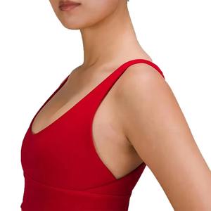 Custom Design Spandex/Nylon High Support <b>Racerback</b> U-NECK <b>Sports</b> <b>Bra</b> for Women Made Pakistan Breathable Active Wear Plus Sizes - Product Image 5
