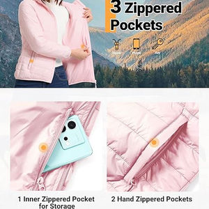 Veste d'hiver ultra légère pour femmes, imperméable, respirante, brodée, pliable, doudoune, design canard, vente en gros - Product Image 3