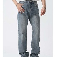 Jeans d'usine Pantalons en denim pour hommes Streetwear Jeans en denim vintage pour hommes personnalisés